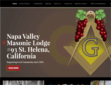 Tablet Screenshot of napavalleymasonic93.org